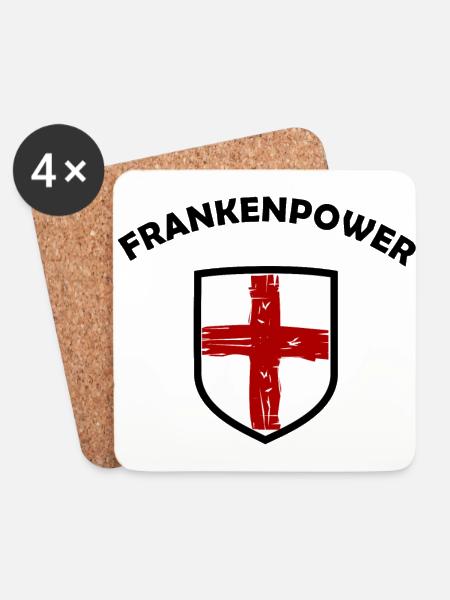 Frankenpower - Untersetzer (4er-Set) - Weiß