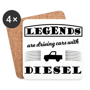 The Diesel Driver - Coasters (set of 4) - white - Front