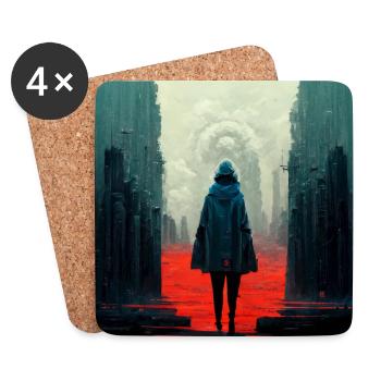 Apocalypse - Coasters (set of 4) - white - Front