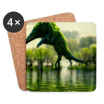 Baby Dragon Fantasy Magical - Coasters (set of 4) - white - Front