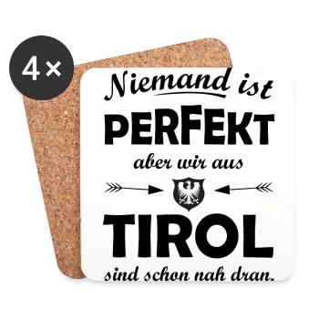 Die Tiroler - Untersetzer (4er-Set) - Weiß - Vorne