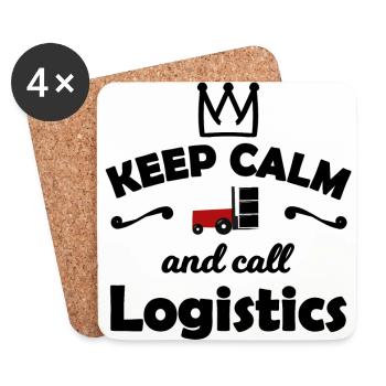 Logistics Team - Coasters (set of 4) - white - Front