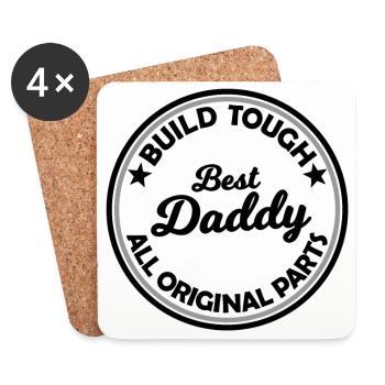The Best Daddy - Coasters (set of 4) - white - Front