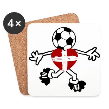 Der Schweizer Fußballer - Untersetzer (4er-Set) - Weiß - Vorne