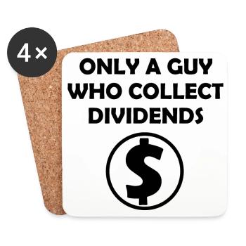The dividend investor - Coasters (set of 4) - white - Front