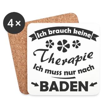 Mein bestes Badnerland - Untersetzer (4er-Set) - Weiß - Vorne