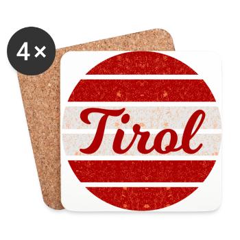 Die Tiroler - Untersetzer (4er-Set) - Weiß - Vorne