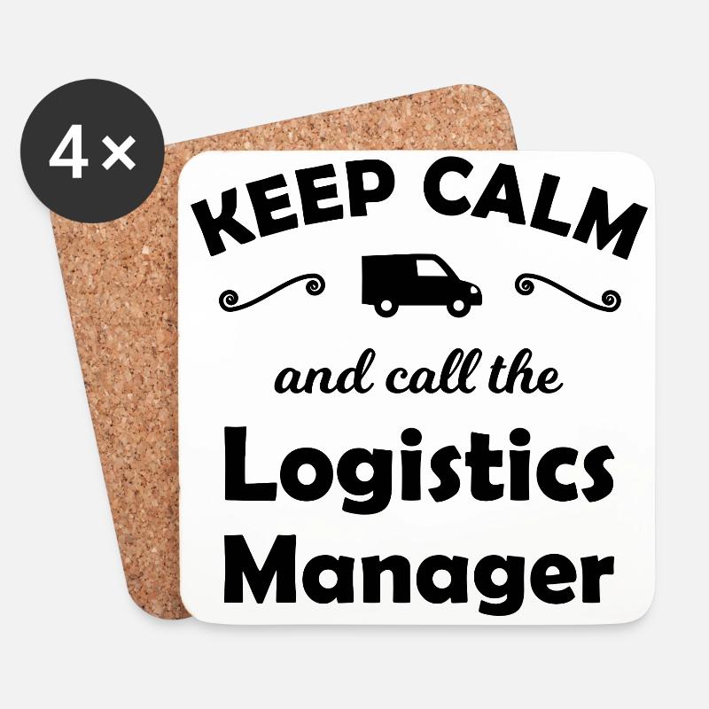 Der Logistik Manager - Untersetzer (4er-Set) - Weiß