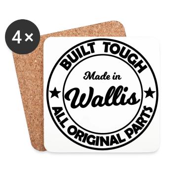 Made in Valais - Coasters (set of 4) - white - Front