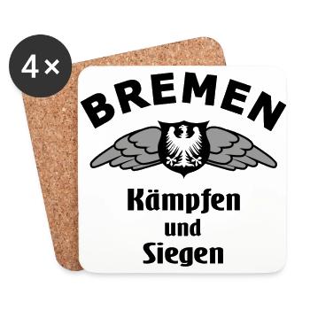 Die Bremer Fans - Untersetzer (4er-Set) - Weiß - Vorne