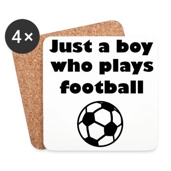 Die Fußballspieler - Untersetzer (4er-Set) - Weiß - Vorne