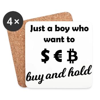 Finally a millionaire - Coasters (set of 4) - white - Front