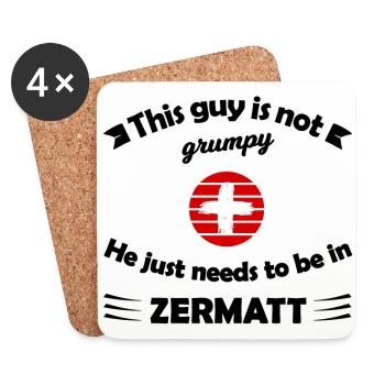 Journey to Zermatt - Coasters (set of 4) - white - Front