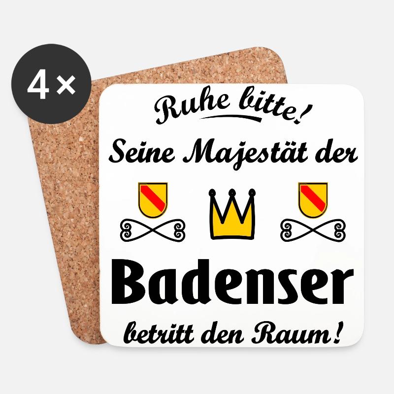 Das schöne Badnerland - Untersetzer (4er-Set) - Weiß