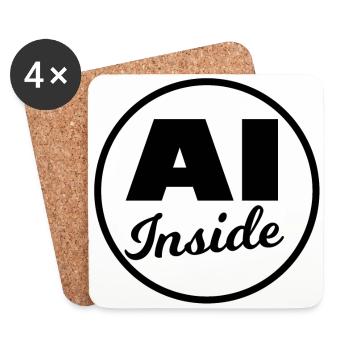 Intelligence for all - Coasters (set of 4) - white - Front