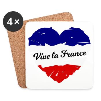 Beautiful France - Coasters (set of 4) - white - Front
