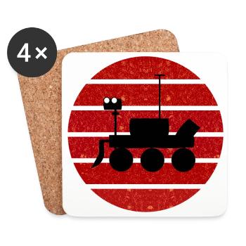 The Space Explorers - Coasters (set of 4) - white - Front