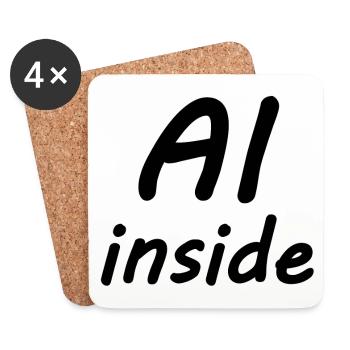 Robotics and coders - Coasters (set of 4) - white - Front