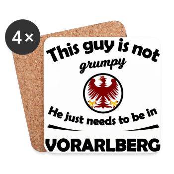 At home in Vorarlberg - Coasters (set of 4) - white - Front