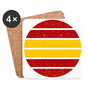 Die Spanier - Untersetzer (4er-Set) - Weiß - Vorne