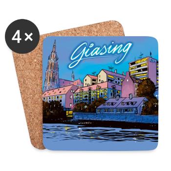 Giasing - Untersetzer (4er-Set) - Weiß - Vorne