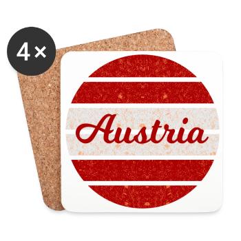 At home in Austria - Coasters (set of 4) - white - Front