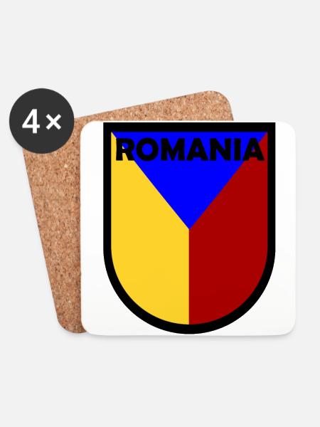 Die Rumänen - Untersetzer (4er-Set) - Weiß