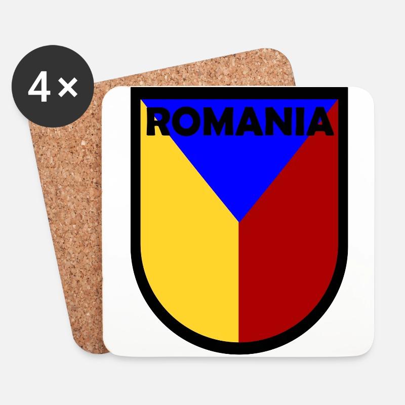 Die Rumänen - Untersetzer (4er-Set) - Weiß
