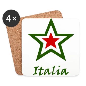 Heimat Italien - Untersetzer (4er-Set) - Weiß - Vorne