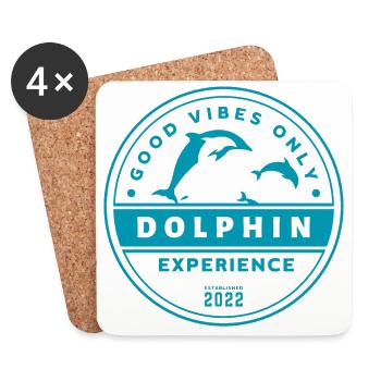 Dolphin Experience - Good Vibes Only - Untersetzer (4er-Set) - Weiß - Vorne
