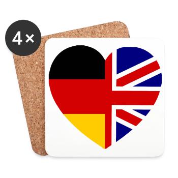 The german English love - Coasters (set of 4) - white - Front