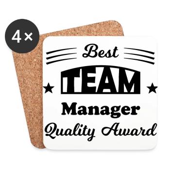 Praise of the company - Coasters (set of 4) - white - Front