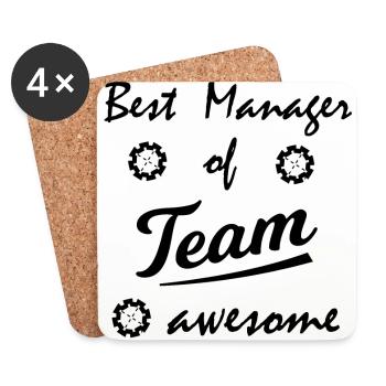 The Production Team - Coasters (set of 4) - white - Front