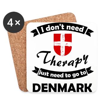 Holidays in Denmark - Coasters (set of 4) - white - Front