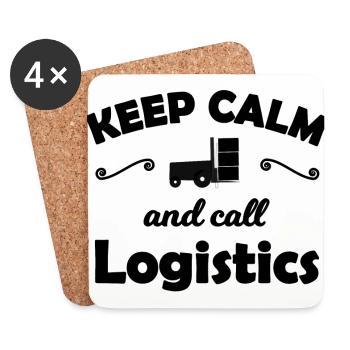 Das beste Logistik Team - Untersetzer (4er-Set) - Weiß - Vorne