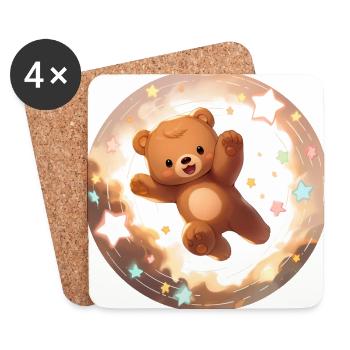 Teddy bear! - Coasters (set of 4) - white - Front