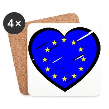 The European elections - Coasters (set of 4) - white - Front