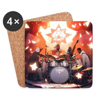 Boyz Band - Untersetzer (4er-Set) - Weiß - Vorne