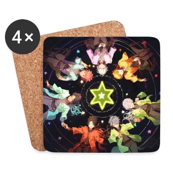 Stars Slayer - Dessous de verre (lot de 4) - blanc - Devant