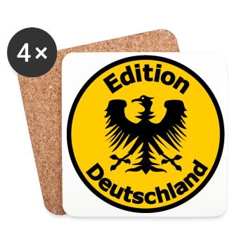 Das Original aus Deutschland - Untersetzer (4er-Set) - Weiß - Vorne