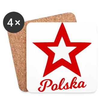 Die Polen kommen - Untersetzer (4er-Set) - Weiß - Vorne