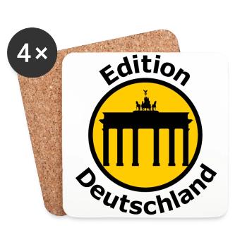 Die Deutschen in Europa - Untersetzer (4er-Set) - Weiß - Vorne