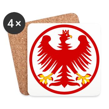 Fans from Austria - Coasters (set of 4) - white - Front