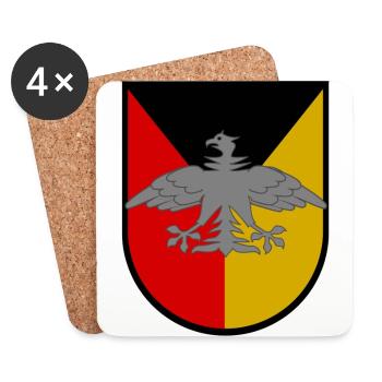 Les légendes allemandes - Dessous de verre (lot de 4) - blanc - Devant