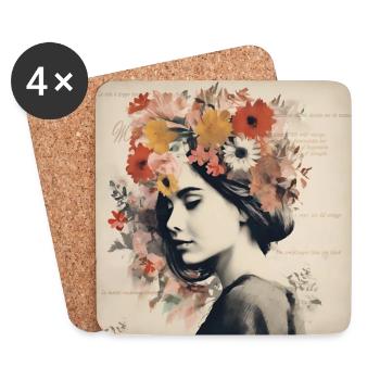 Female Inspiration - Coasters (set of 4) - white - Front