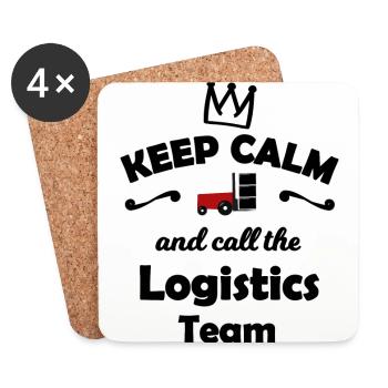 The best logisticians - Coasters (set of 4) - white - Front