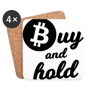 Der Bitcoin Investor - Untersetzer (4er-Set) - Weiß - Vorne