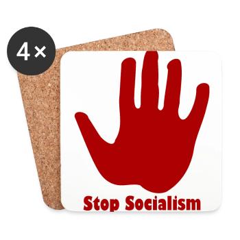 The End of Socialism - Coasters (set of 4) - white - Front