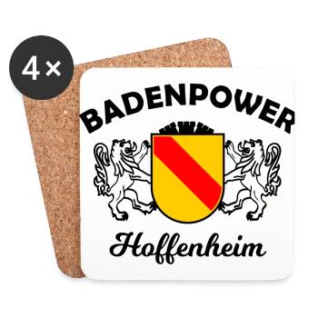 Die Legenden aus Sinsheim - Untersetzer (4er-Set) - Weiß - Vorne