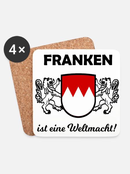 Die Franken kommen - Untersetzer (4er-Set) - Weiß